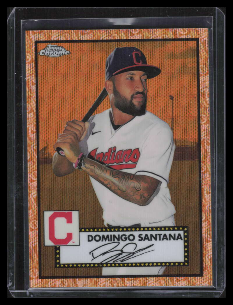 2021 Topps Chrome Platinum Rose Gold 70th Refractor 590 Domingo Santana 37/50