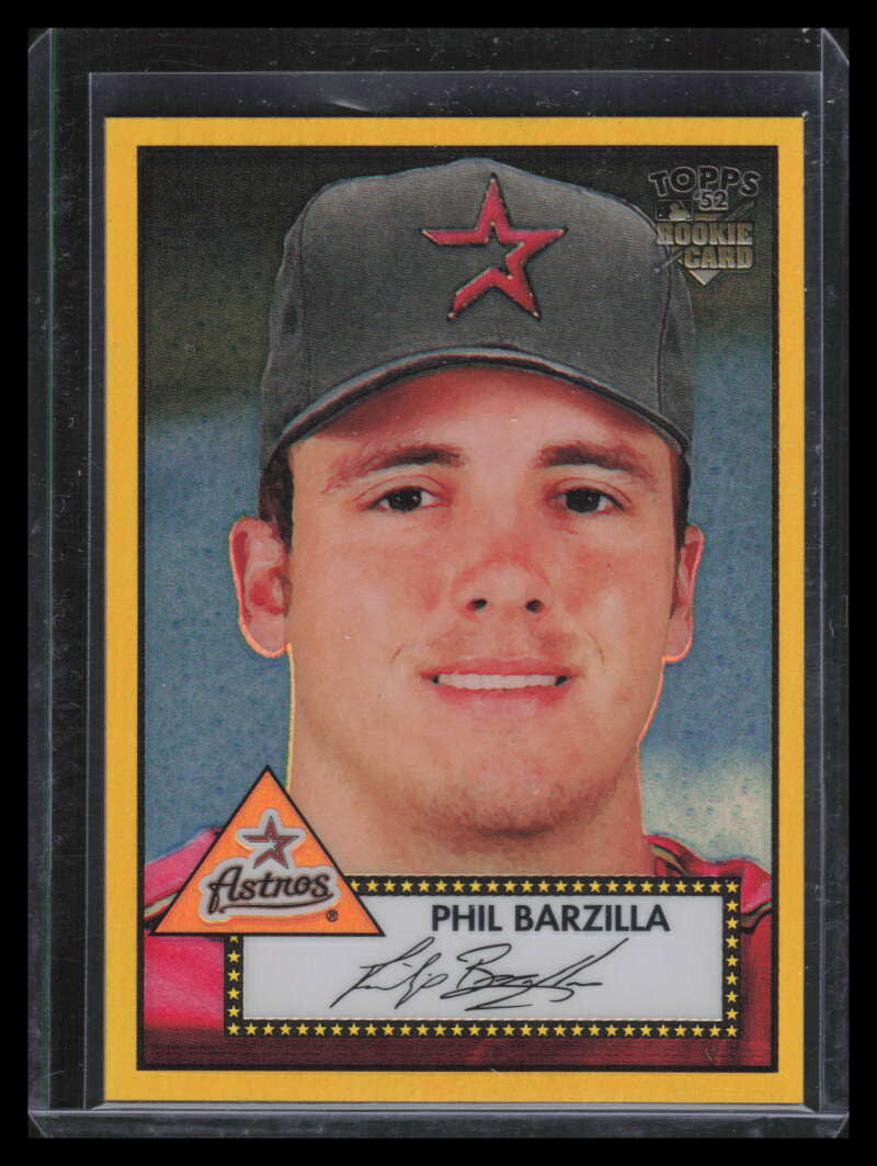 2006 Topps '52 Chrome Gold Refractor 87 Phil Barzilla Rookie 45/52