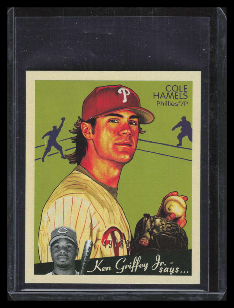 2008 Upper Deck Goudey Mini Green Backs 144 Cole Hamels 49/88