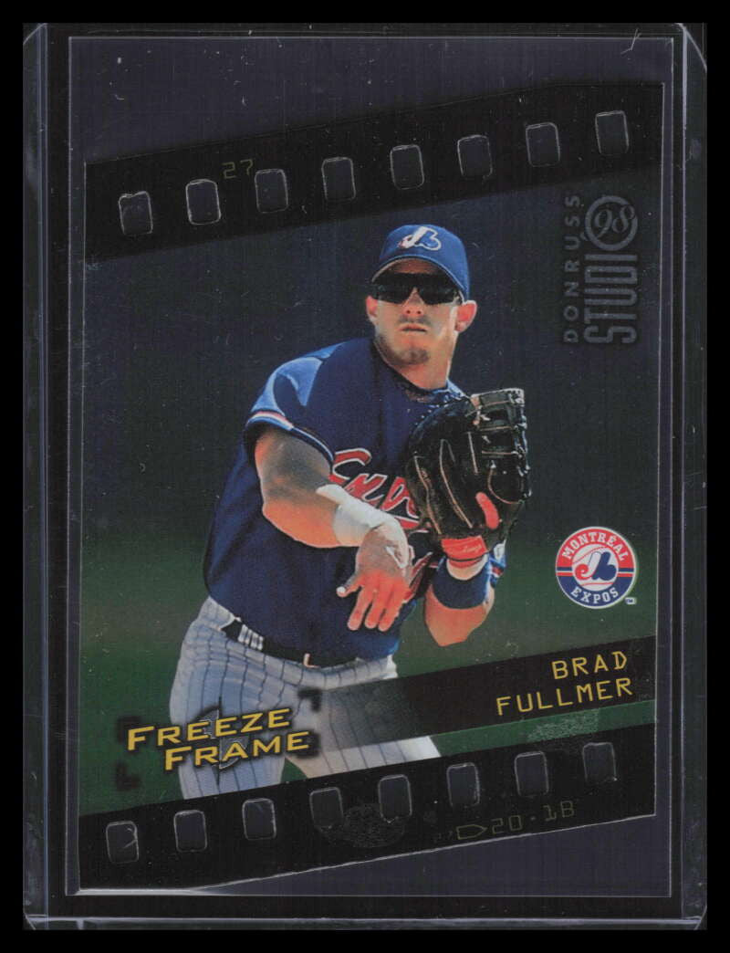 1998 Studio Freeze Frame Die Cuts 27 Brad Fullmer 179/500