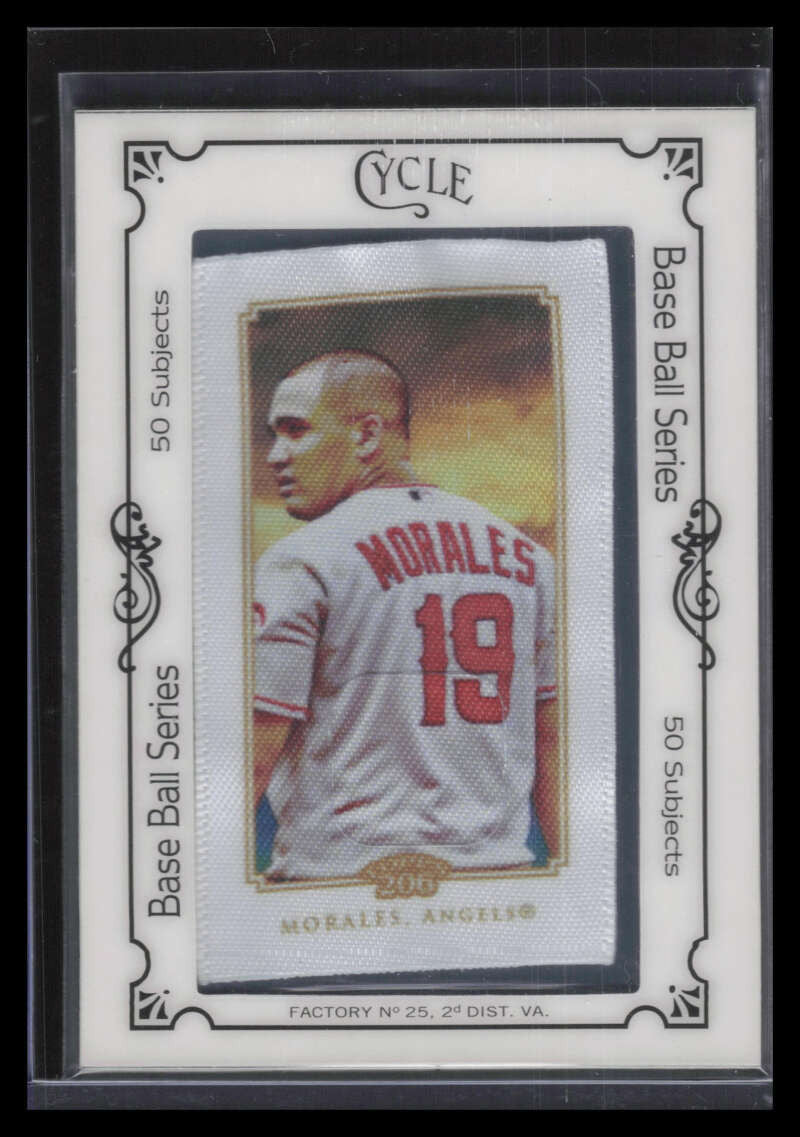 2010 Topps 206 Mini Framed Silk Cloth s50 Kendrys Morales 37/50