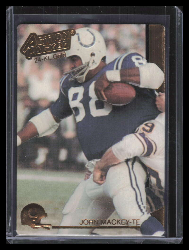 1992 Action Packed Mackey Award HOF John Mackey F01667