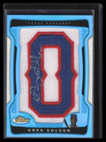 2009 Finest Blue Refractor 158 Greg Golson Rookie Letter Patch Auto 20/25