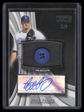 2009 Topps Unique Button Autographs BP Brad Penny Button Patch Auto 2/6