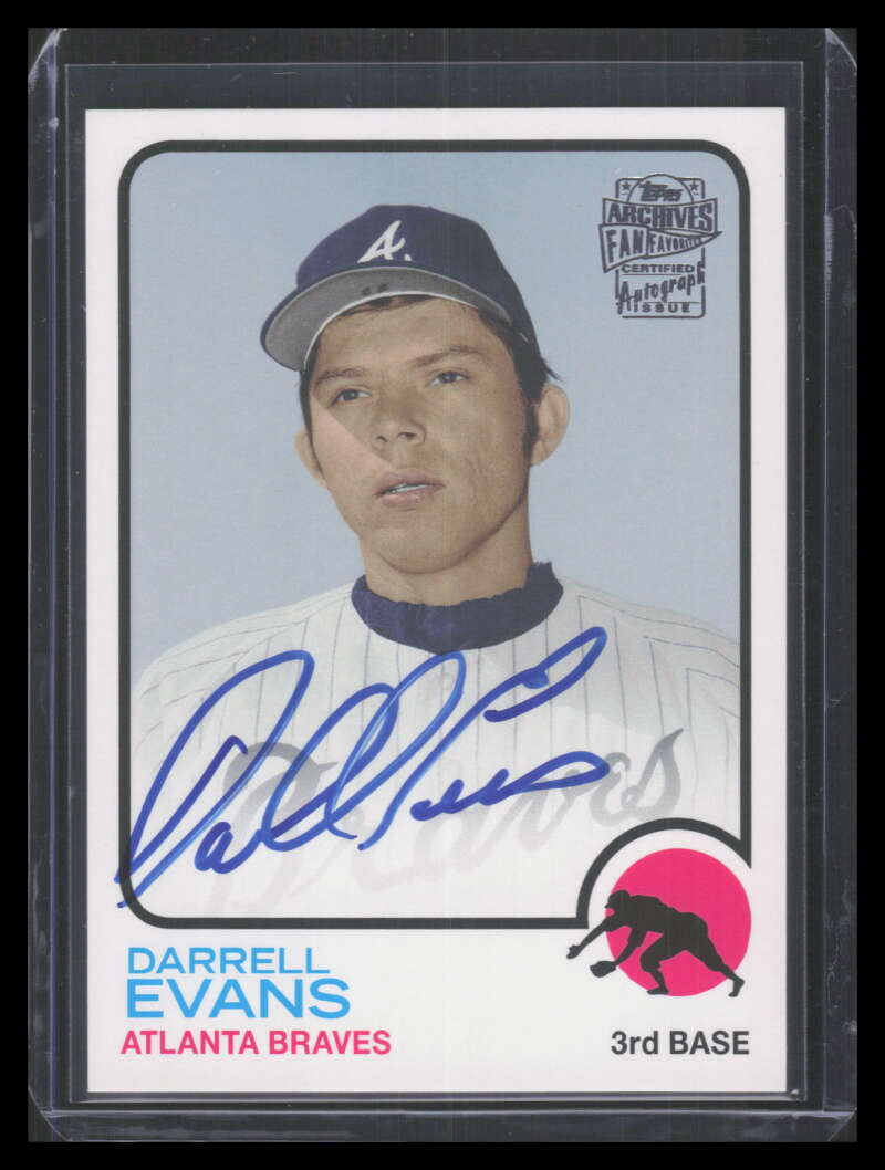 2013 Topps Archives Fan Favorites Autographs DE Darrell Evans Auto