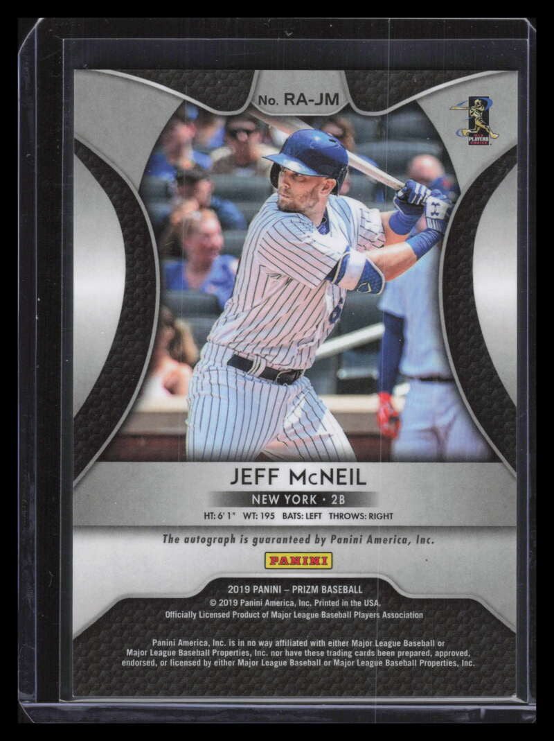 2019 Panini Prizm Rookie Autographs 50 Jeff McNeil Rookie Auto