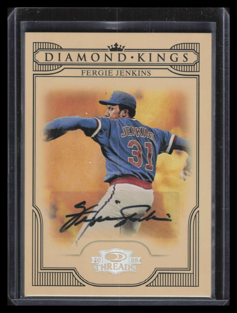 DELETE 137423 2008 Donruss Threads Diamond Kings Signatures 35 Fergie Jenkins Auto 32/100