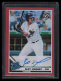 2019 Donruss Optic Rated Signatures Red 49 Eloy Jimenez Rookie Auto 41/50