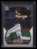2023 Bowman Chrome Prospects bc25 Druw Jones Rookie Auto JSA Certification