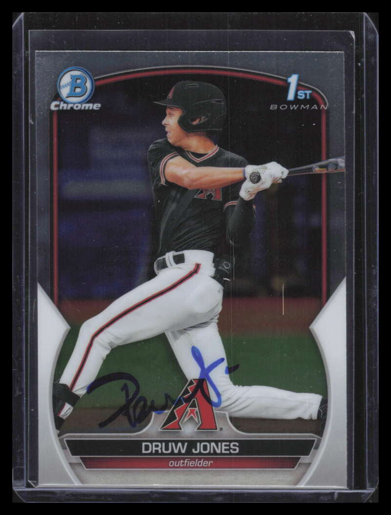 2023 Bowman Chrome Prospects bc25 Druw Jones Rookie Auto JSA Certification