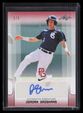 2017 Leaf Perfect Game National Showcase Autographs Jordan Groshans RC Auto 1/1