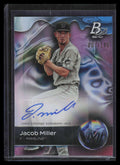DELETE 137561 2023 Bowman Platinum Prospects Autographs Pink Jacob Miller Rookie Auto 57/199