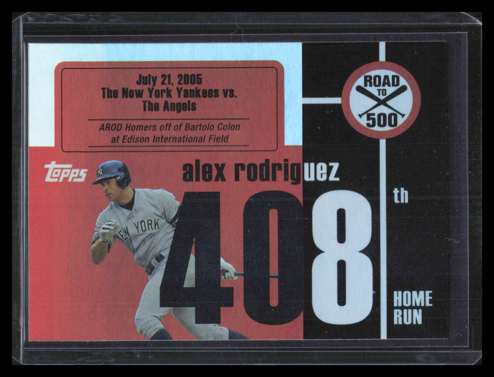 2007 Topps Alex Rodriguez Road to 500 arhr408 Alex Rodriguez Bowman's Best