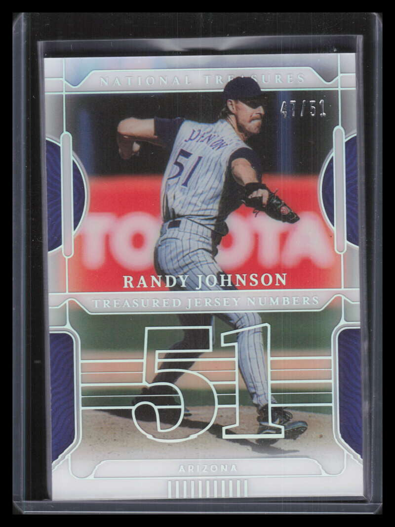 2022 Panini National Treasures Treasured Jersey Numbers 36 Randy Johnson 47/51