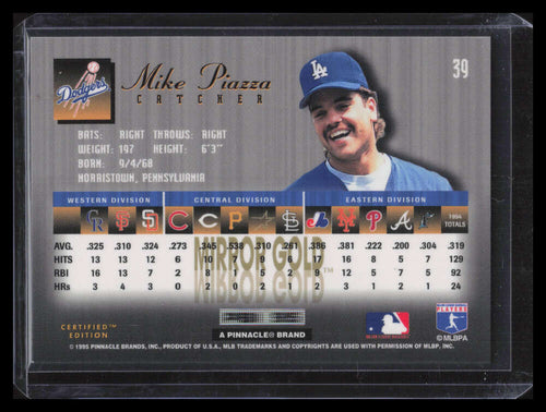 1995 Select Certified Mirror Gold 39 Mike Piazza