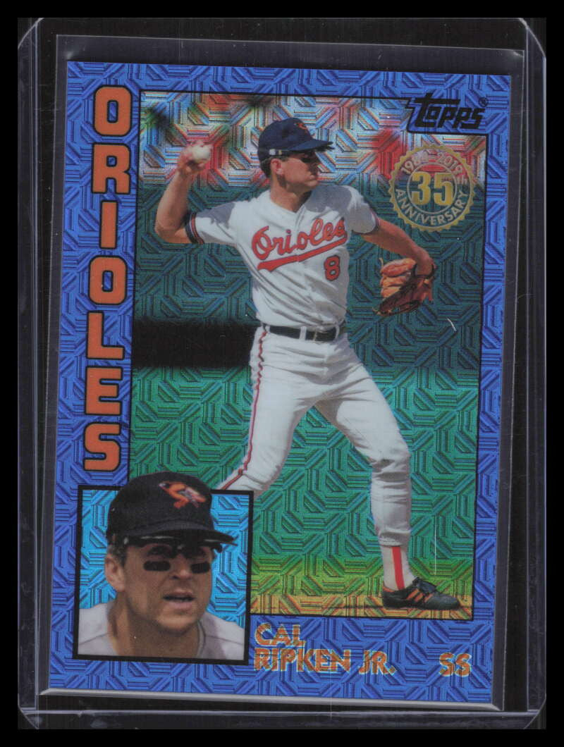 2019 Topps '84 Silver Pack Chrome Blue Refractor t8450 Cal Ripken Jr. 145/150