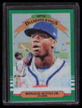 2019 Donruss Optic Green Refractor 16 Ronald Acuna Jr. DK Diamond Kings