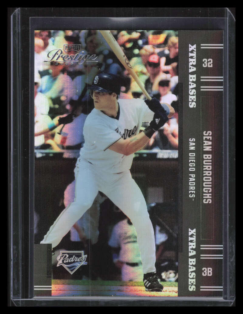 2005 Playoff Prestige Xtra Bases Black 80 Sean Burroughs 23/25
