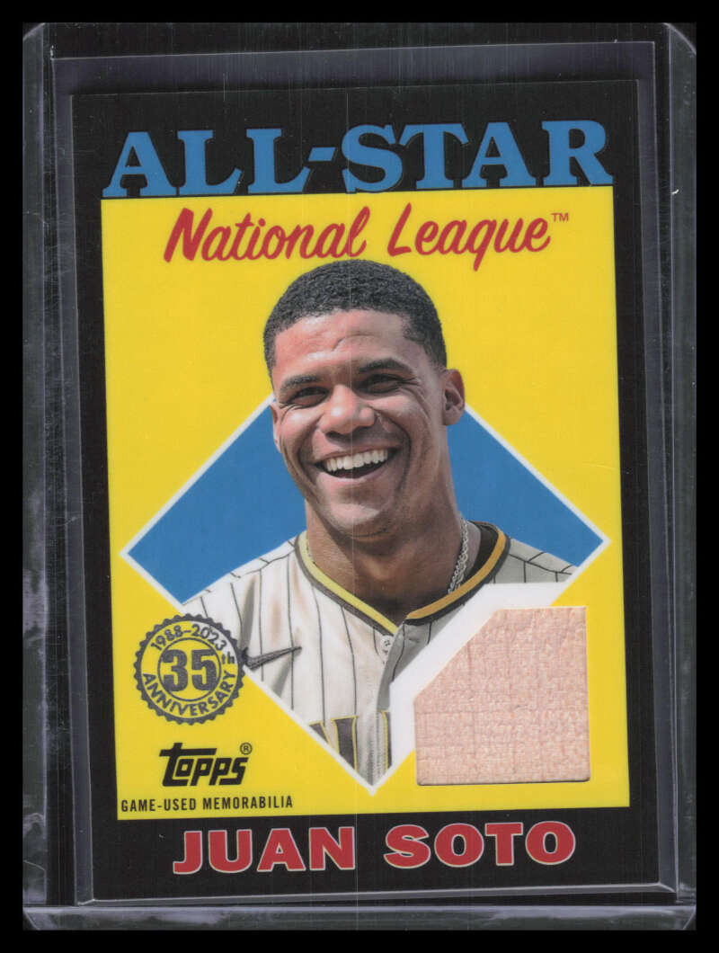 2023 Topps '88 Topps All Star Relics Black 88asrjs Juan Soto Bat 38/199