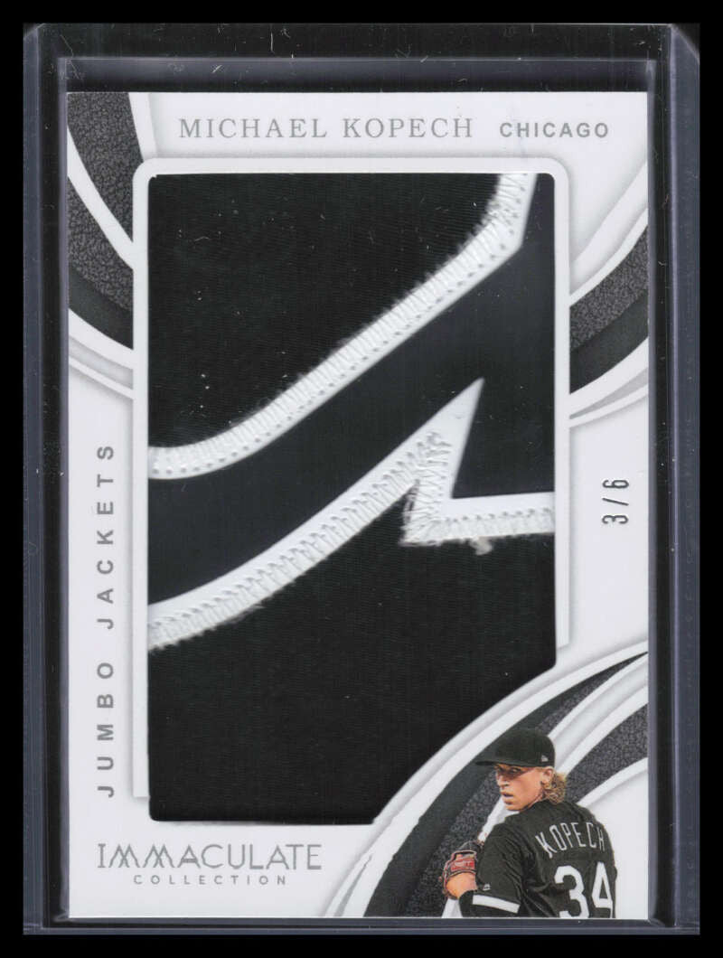 2019 Immaculate Collection Jackets 13 Michael Kopech Rookie Jumbo Patch 3/6