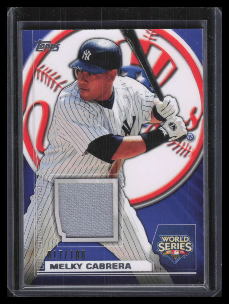 DELETE 137897 2010 Topps World Champion Relics MC Melky Cabrera Jersey 17/100