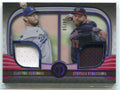 2022 Topps Tribute Player Relics Purple dr2ks Strasburg Kershaw Dual Jersey 4/50