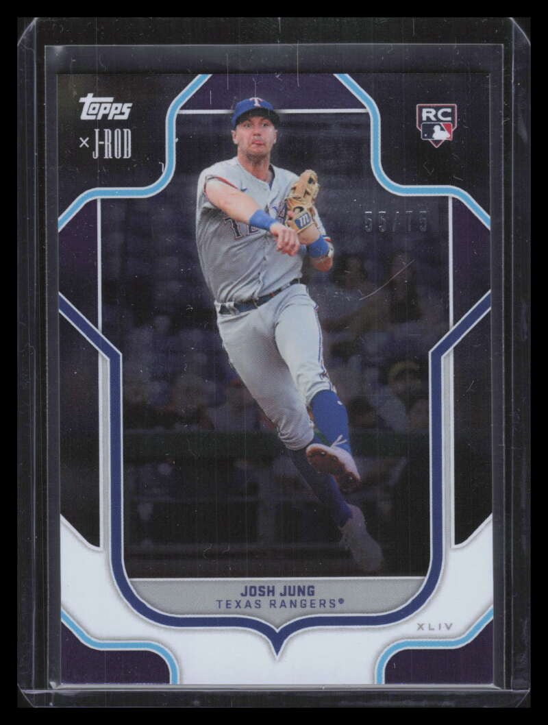 2023 Topps X J-Rod Purple Foil 29 Josh Jung Rookie 55/75