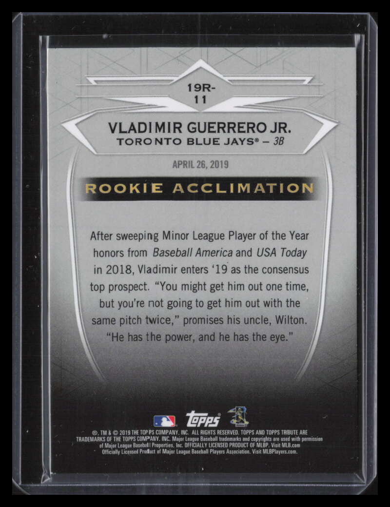 2019 Topps Tribute '19 Rookies Green 19r11 Vladimir Guerrero Jr. Rookie 2/99