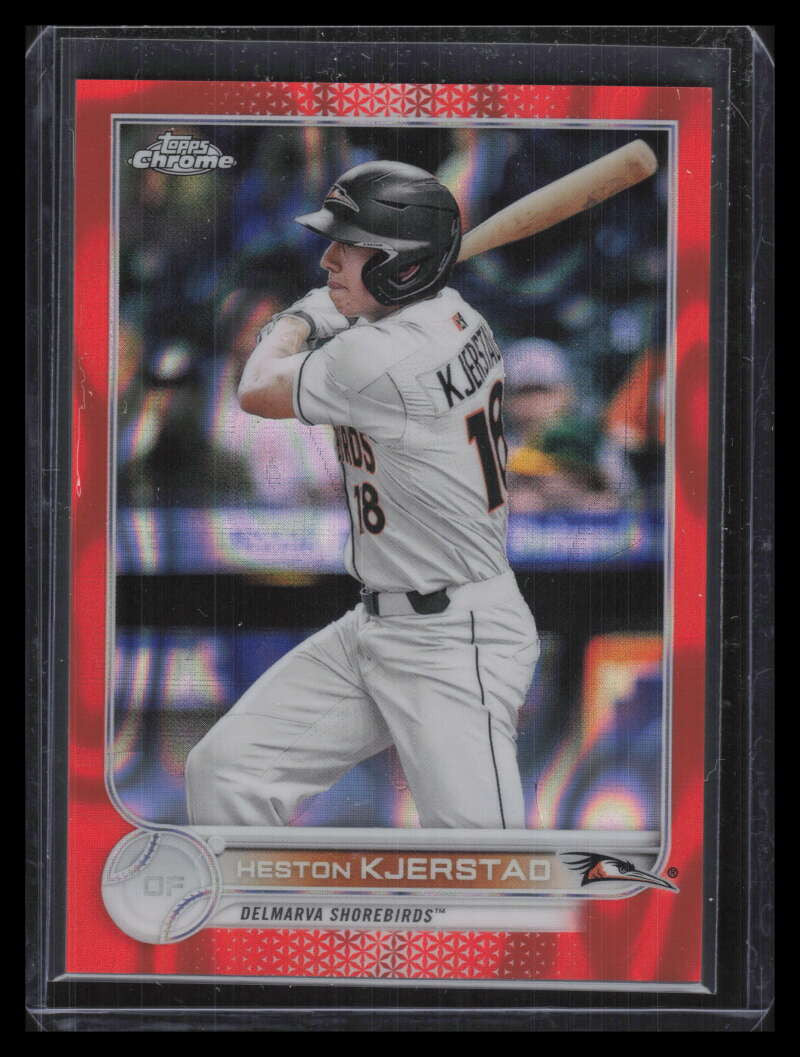 DELETE 138005 2022 Topps Pro Debut Chrome Orange Lava Refractor Heston Kjerstad Rookie 11/25
