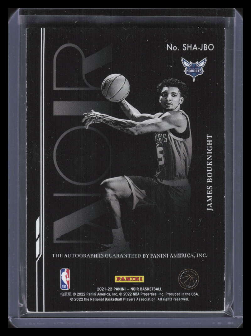 DELETE 138062 2021-22 Panini Noir Shadow Signatures Holo Gold James Bouknight Rookie Auto 9/10