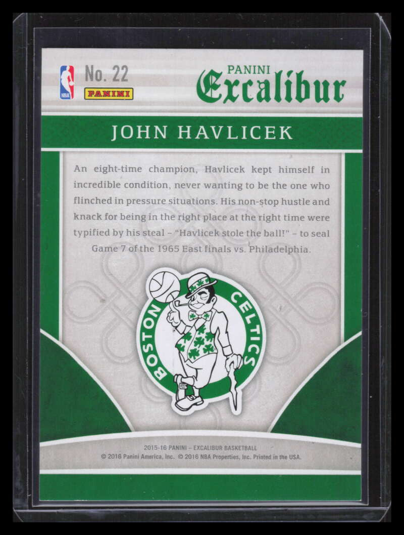 2015-16 Panini Excalibur Team Titans Silver 22 John Havlicek 20/70