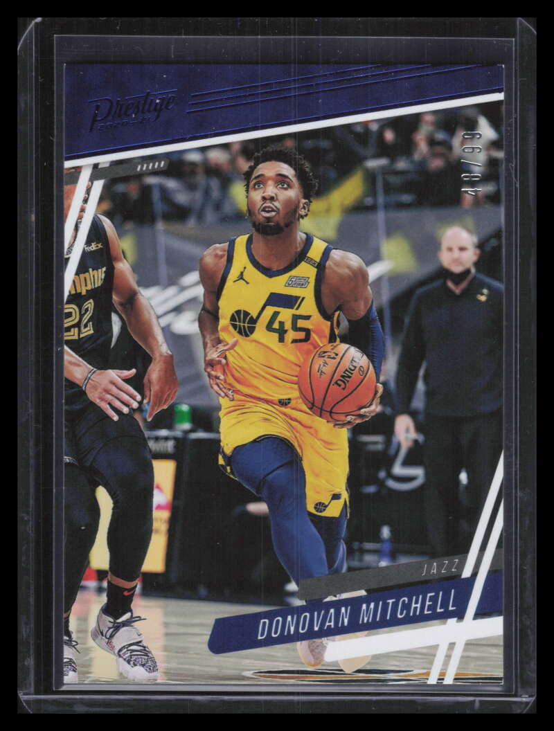 2020-21 Panini Chronicles Blue 69 Donovan Mitchell Prestige 48/99