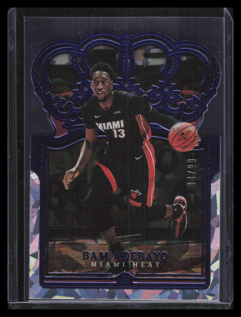 2021-22 Crown Royale Crystal Blue 92 Bam Adebayo 94/99