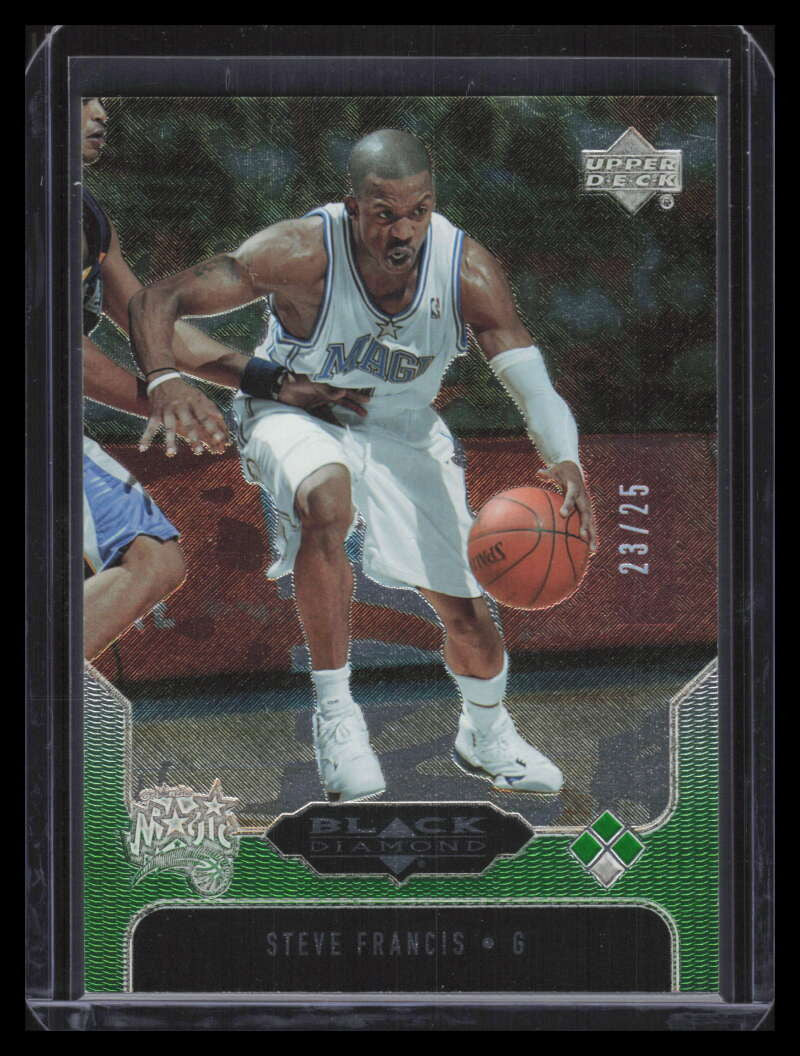 2004-05 Black Diamond Green 140 Steve Francis 23/25