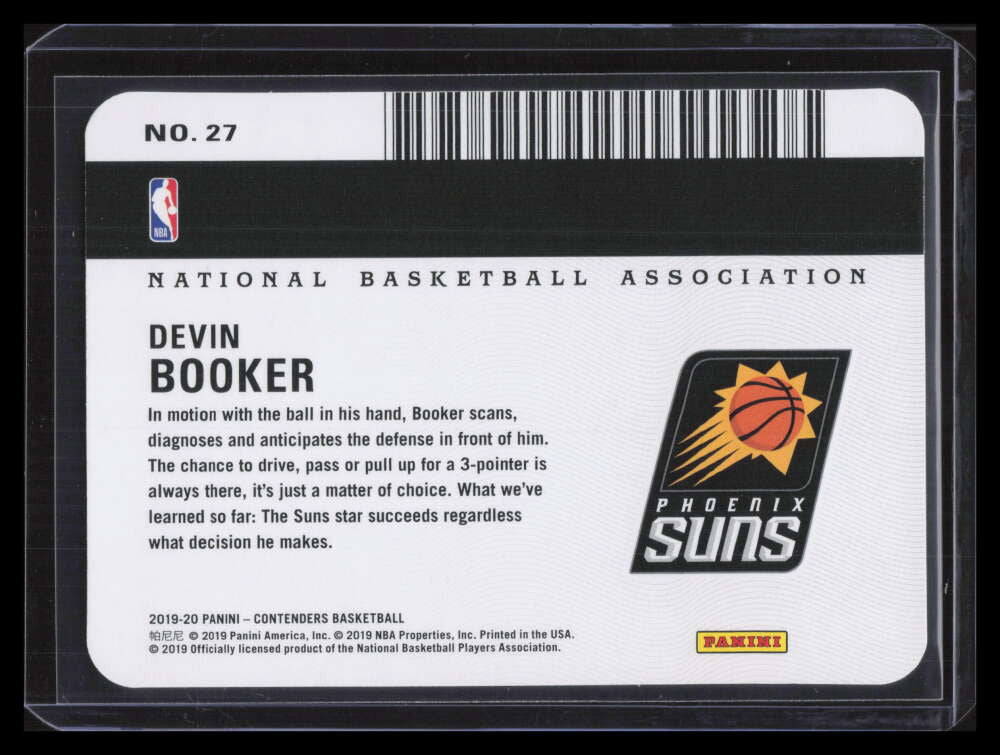 2019-20 Panini Contenders License to Dominate 27 Devin Booker