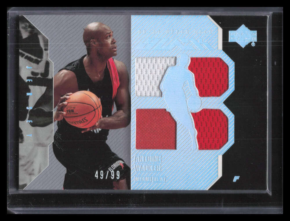 2006-07 UD Black 15 Antoine Walker Quad Jersey 49/99