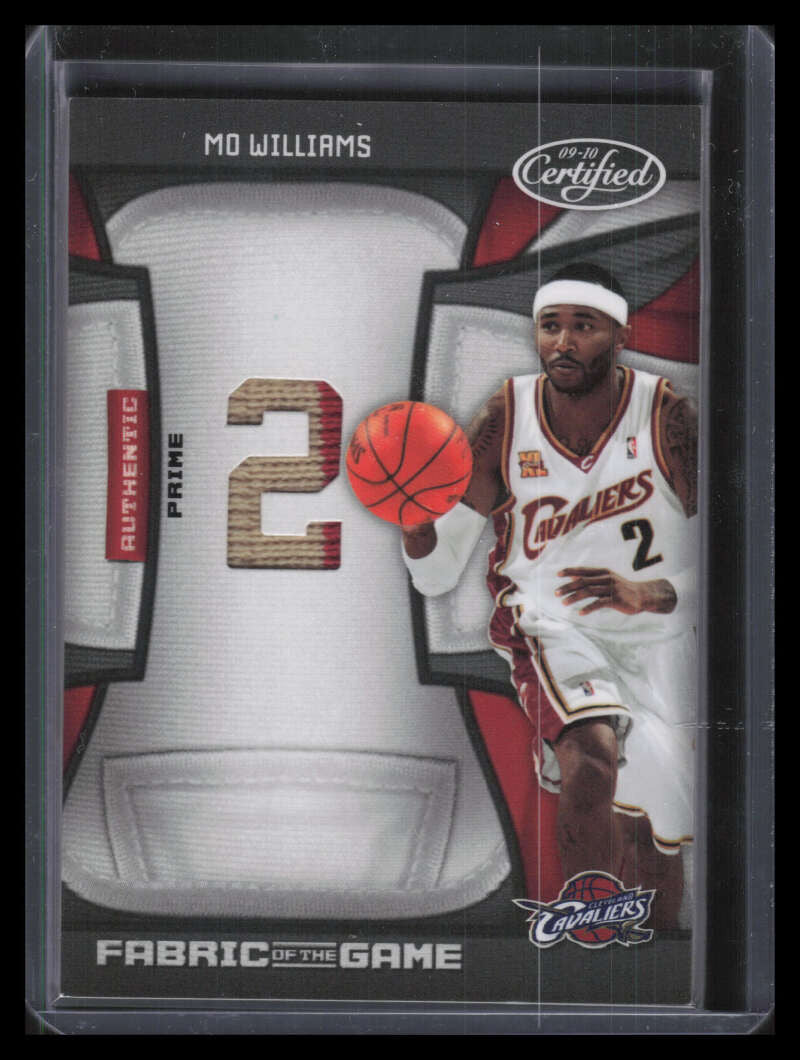 DELETE 138186 2009-10 Certified Fabric of Game Jersey Number Prime 108 Mo Williams Patch 6/10