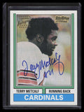 2001 Topps Team Topps Legends Autographs ttr6 Terry Metcalf 74t Auto 1974 ID: 138249