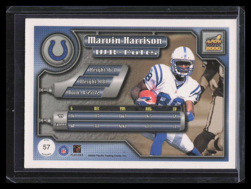 2000 Aurora Premiere Date 57 Marvin Harrison 55/85