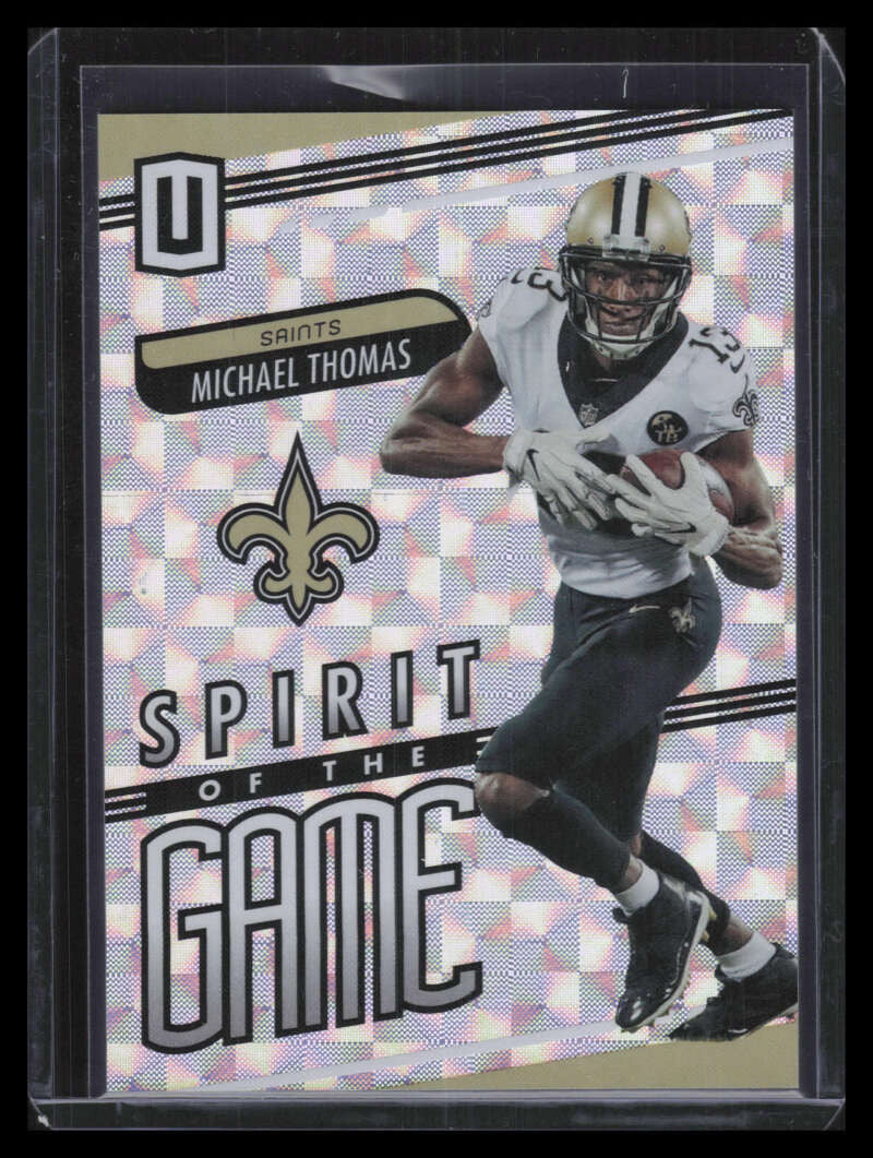 2019 Panini Unparalleled Spirit of the Game Hyper 1 Michael Thomas 15/25
