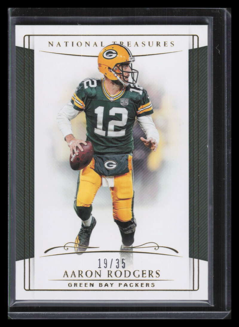 2018 Panini National Treasures Gold 34 Aaron Rodgers 19/35