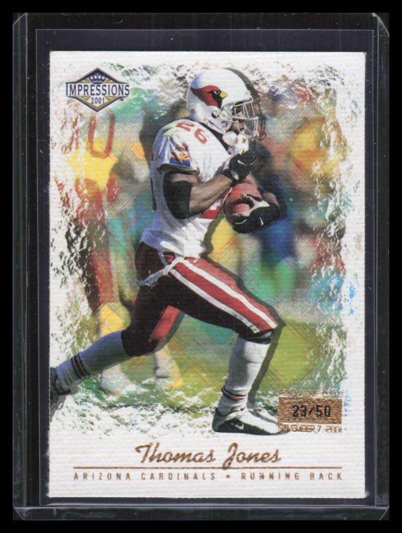 2001 Pacific Impressions Premiere Date 2 Thomas Jones 23/50