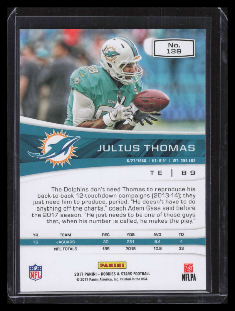2017 Rookies and Stars Gold 139 Julius Thomas 1/10