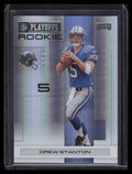 2007 Playoff NFL Playoffs Black Holofoil 109 Drew Stanton Rookie 4/10