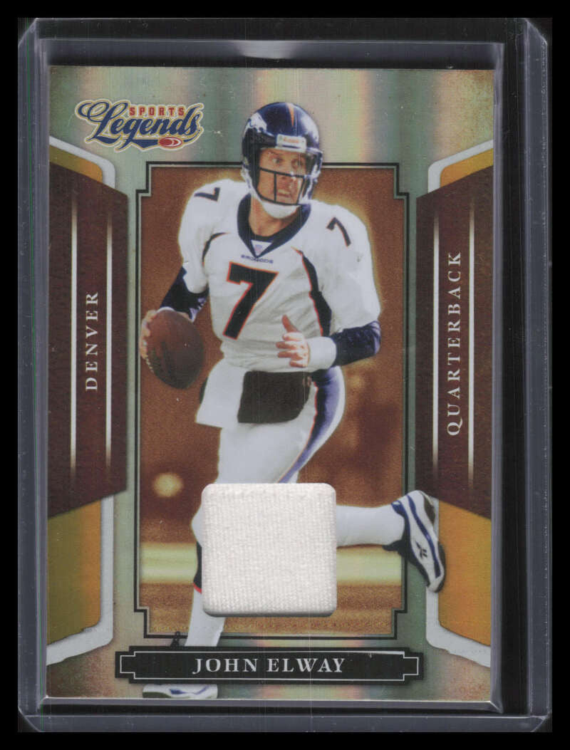 2008 Donruss Sports Legends Materials Mirror Gold 16 John Elway Jersey 9/25