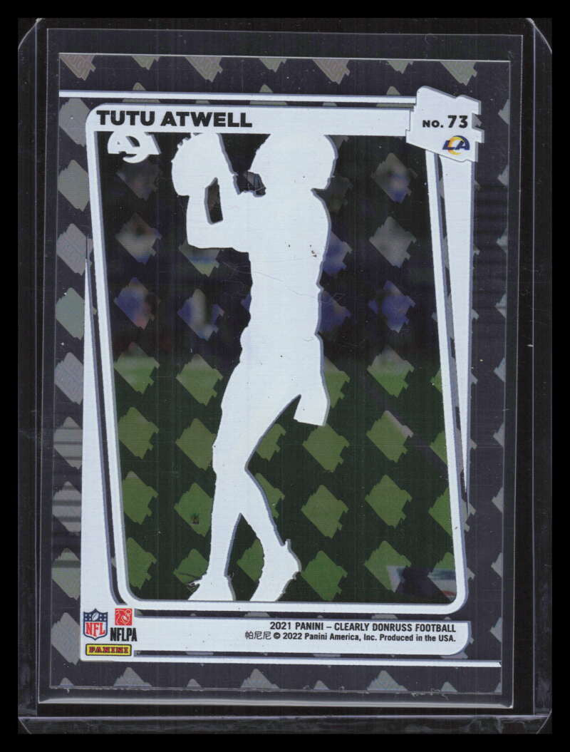 DELETE 138596 2021 Clearly Donruss Holo RR Logo 73 Tutu Atwell RR Rated Rookie