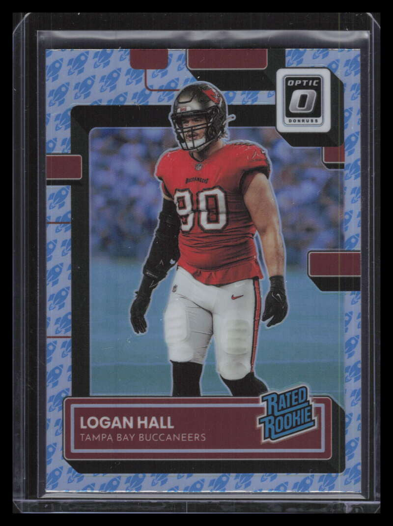 2022 Donruss Optic Rocket Refractor 299 Logan Hall RR Rated Rookie