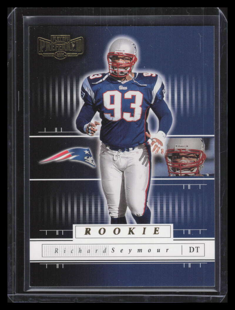 2001 Playoff Honors 175 Richard Seymour Rookie 874/1100