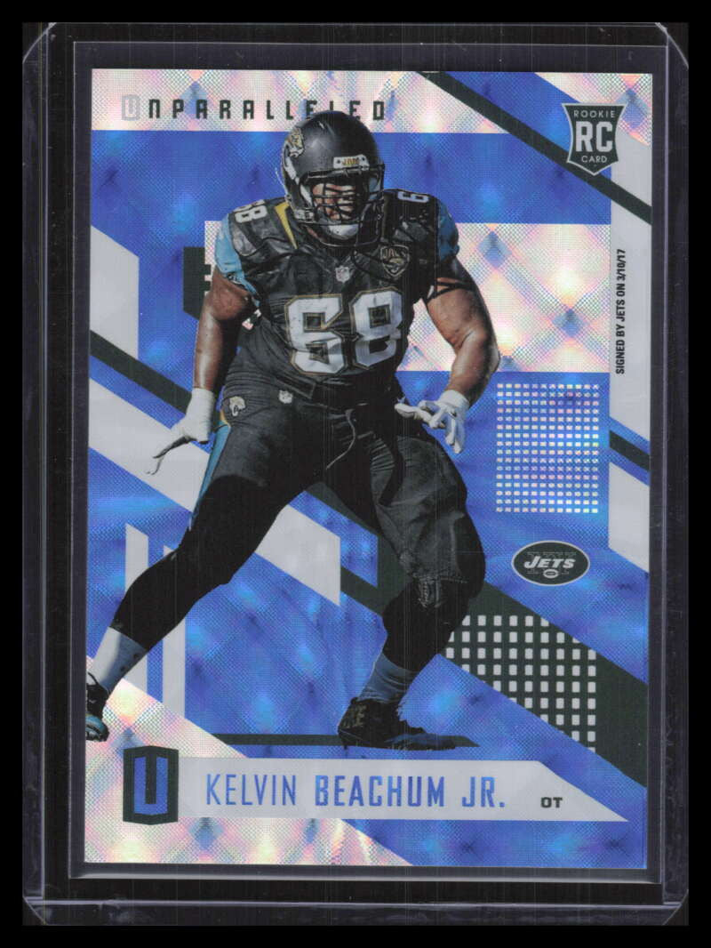 2017 Panini Unparalleled Blue Future Frame 198 Kelvin Beachum Jr. Rookie 7/10