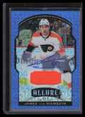 2020-21 Upper Deck Allure Autograph Blue Line James van Riemsdyk Jersey Auto /25